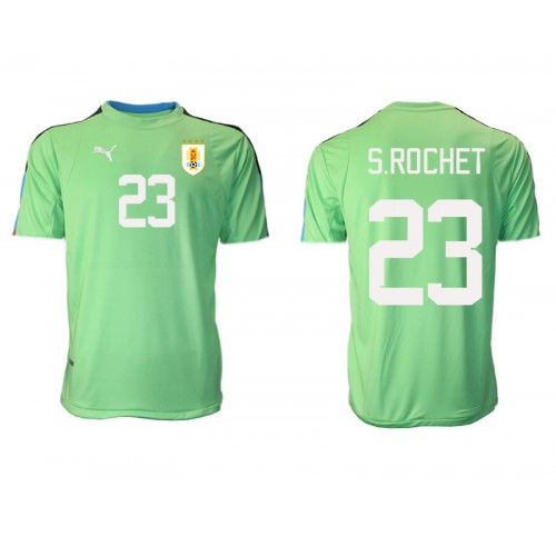 Maillot de foot Uruguay Sergio Rochet #23 Gardien de but Domicile Monde 2022 Manches Courte